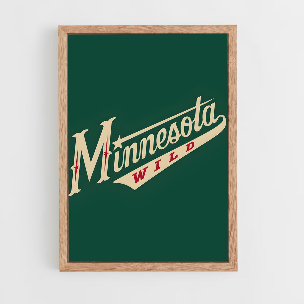 Poster Minnesota de wild – affiche Hockey sur glace (vue 4)